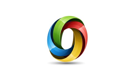 Fototapeta premium Colorful Mobius Strip - A Symbol of Infinity and Interconnectedness.
