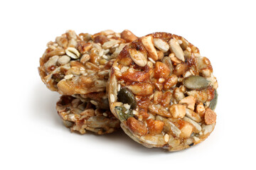 Healthy dessert made of different nuts