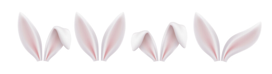 Easter bunny ears headband set with cute rabbit accessories and festive decorations for spring celebration parties and joyful holiday costume designs © vik_y