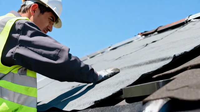 Professional inspects rooftop membranes with moisture meter to verify waterproofing effectiveness