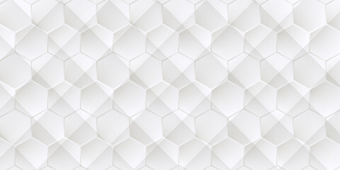 Fototapeta premium White seamless geometric texture. Stylish pattern and tile for your design. Geometric background.