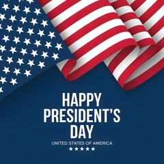 A graphic design celebrating President's Day in the United States of America