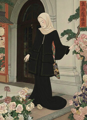 Women fashion black dress