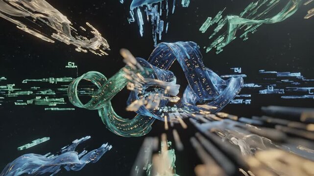 Abstract Digital Representation of Unreadable Information in Space