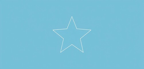 Simple, five-pointed star shape; flat design, solid color,  minimalist,  astronomy