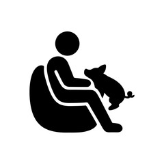 Cozy Relaxation with Pet Pig Icon