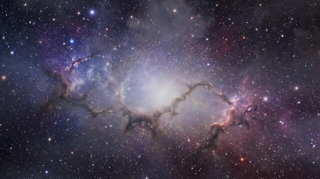 Cosmic being exploding in a supernova forming a nebula