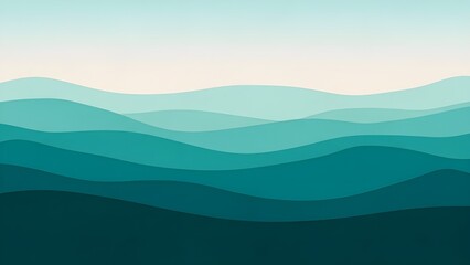 Fondo de acuarela abstracto azul turquesa azul para fondos de texturas y diseño de banners web.
 Colores de fondo abstracto azul.
 Pintura acuarela con gradiente de patrón de olas de mar turquesa.