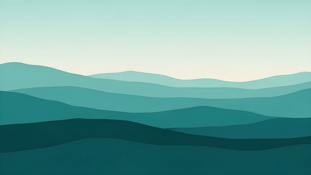 Fondo de acuarela abstracto azul turquesa azul para fondos de texturas y dise&ntilde;o de banners web.
 Colores de fondo abstracto azul.
 Pintura acuarela con gradiente de patr&oacute;n de olas de mar turquesa.