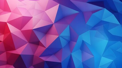 Un primer plano de un papel tapiz morado y rosa con patrones triangulares en el lado izquierdo.