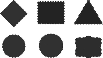 set of vintage labels and blank postage stamps