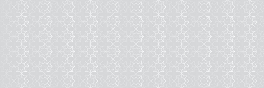 3D Background with Islamic Seamless Pattern. Vector illustration