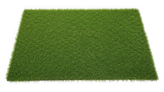 Green artificial turf mat for landscaping and decoration
