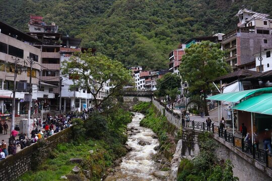 Exploring the Colorful Town of Aguas Calientes Near Machu Picchu