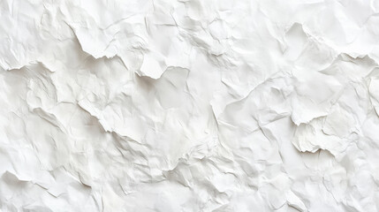 Crumpled White Paper Texture