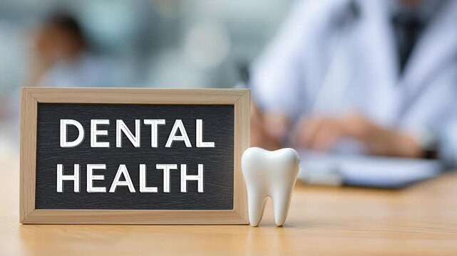 4k video of a dentist consultation in a stomatology clinic for dental health.