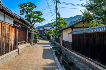 Obraz premium 滋賀県 東近江市 五個荘金堂の町並み