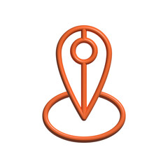 Pin location icon design template