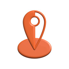 Pin location icon design template