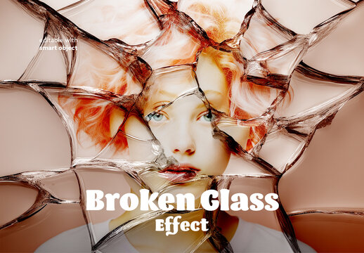Broken Glass Photo Effect