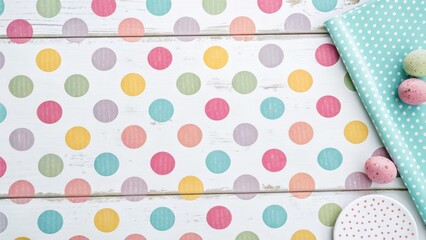 Cute Polka Dot Pattern Background - Gigapixel Standard v2 4x