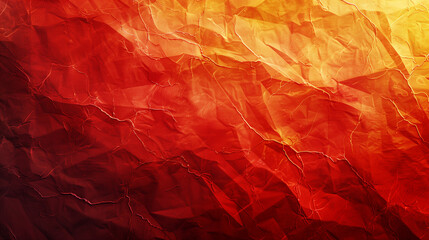 Abstract Red and Orange Crumpled Texture