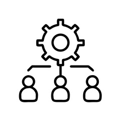 Obraz premium Management Icon