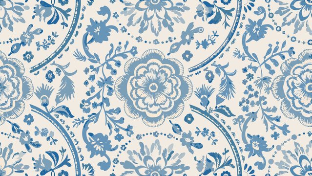 seamless blue pattern