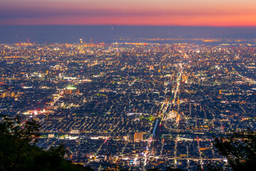 大阪　僕らの広場からの夜景