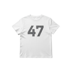 white t shirt on white background