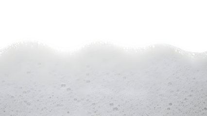 Wavy edge of a white surface isolated on transparent background