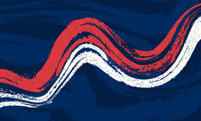 Abstract sporty red and white wavy grunge brushes on dark blue background. Perfect for web, banner, wallpaper and poster design