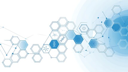 abstract background with molecule