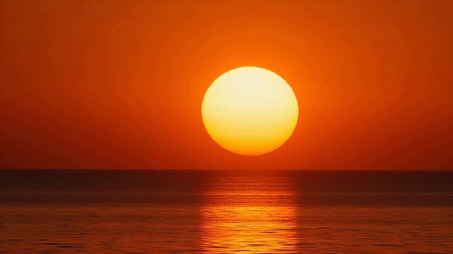 Sunset over the ocean