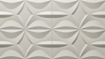 Fototapeta premium repeating gray fan-ray geometric tile with subtle embossed texture evoking Art Deco motifs — suited for decorative walls, boutique retail, feature panels, or stylized interiors.