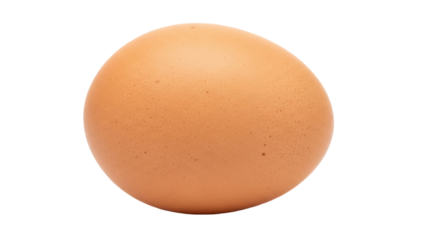 Brown chicken egg isolated PNG, natural food ingredient for cooking and baking on transparent background