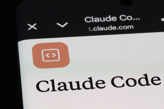 Shanghai,China-Jan.14th 2026: Claude Code agentic coding tool logo on website