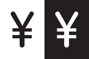 Obraz premium Yen icon filled flat sign concept for web design.