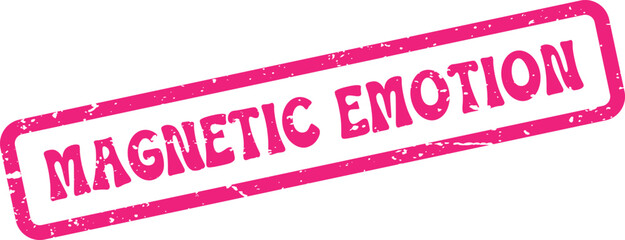 Magnetic Emotion bright pink textured stamp conveys powerful sentiments and strong personal feelings
