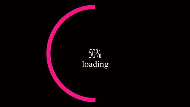 Seamless loop circular loading bar animation representing progress, buffering, and processing status in a modern user interface. Minimal and clean motion graphic ideal for app UI, website design, soft