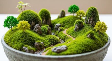 Miniature garden landscape
