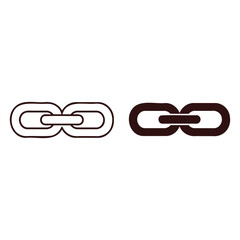 Fototapeta premium chain links icons