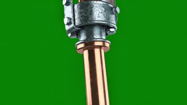 Copper Plumbing Equipment in Workshop, Focused Close-Up on Tools