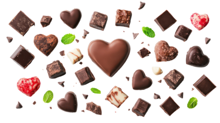 Valentine's day chocolate treats, love themed sweets, delicious desserts