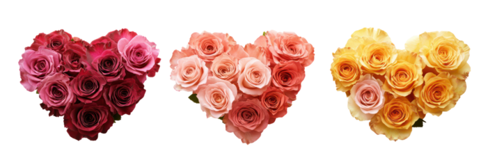 Valentine's day heart shaped rose bouquets, romantic love gifts, floral arrangements