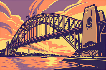 Obraz premium sydney harbour bridge