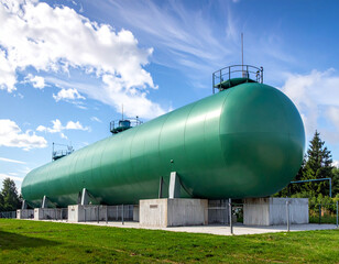 Green hydrogen storage tanks for renewable energy