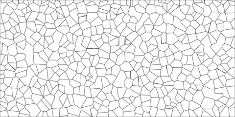 Obraz premium Abstract broken glass crystalize isolated quartz geometric retro tiles. Diamond shape polygonal texture Crystalized form strokes vector design. Black & white broken quartz stained glass background.