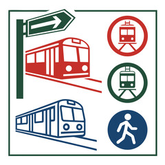 Public transportation signage