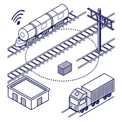 Modern railway logistics and infrastructure